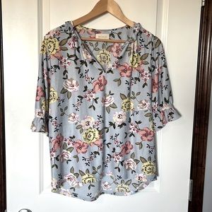 Melloday Short Sleeve Blouse